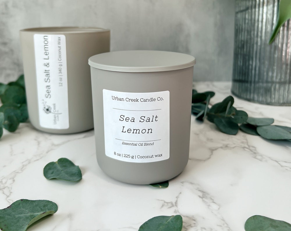 Sea Salt Lemon candle